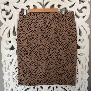J. Crew Leopard Print Pencil Skirt